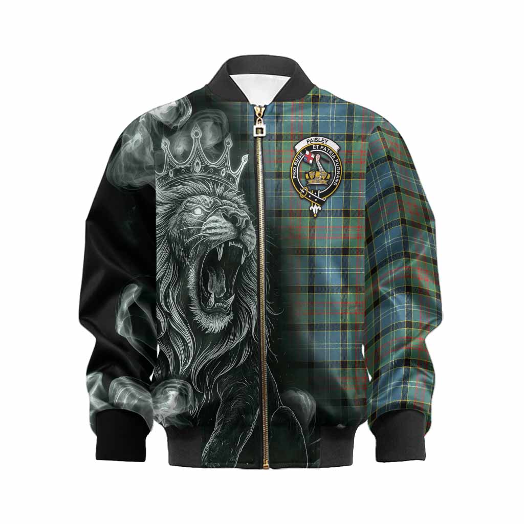 Paisley Tartan Kid Bomber Jacket Roaring Lion Heritage
