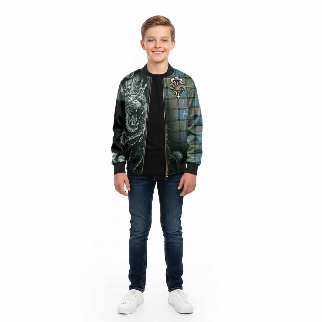Paisley Tartan Kid Bomber Jacket Roaring Lion Heritage