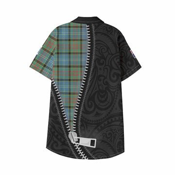 Paisley Tartan Kid Hawaiian Shirt New Zealand Pattern Unique Zipper Stylized