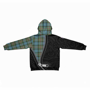 Paisley Tartan Kid Hoodie New Zealand Pattern Unique Zipper Stylized