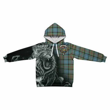 Paisley Tartan Kid Hoodie Roaring Lion Heritage