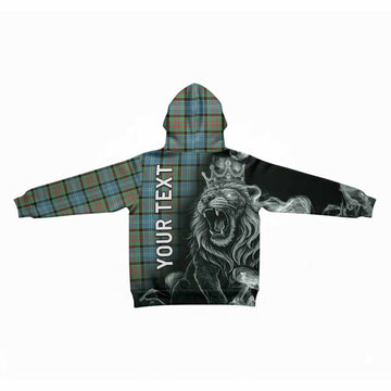 Paisley Tartan Kid Hoodie Roaring Lion Heritage