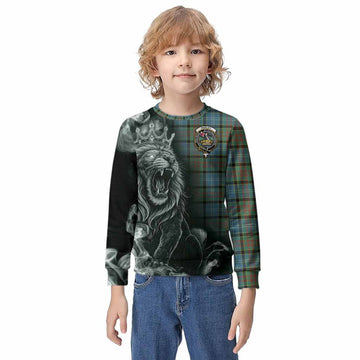 Paisley Tartan Kid Knitted Sweatshirt Roaring Lion Heritage