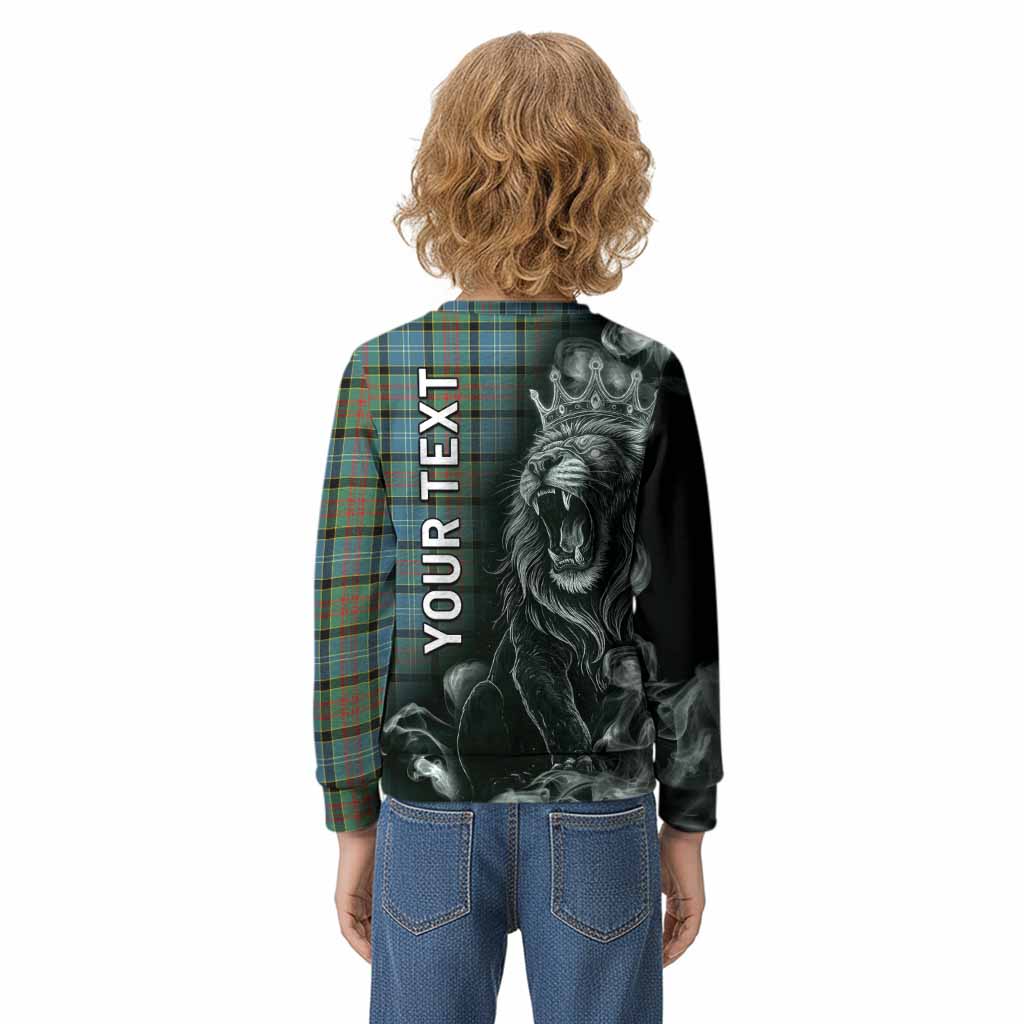 Paisley Tartan Kid Knitted Sweatshirt Roaring Lion Heritage