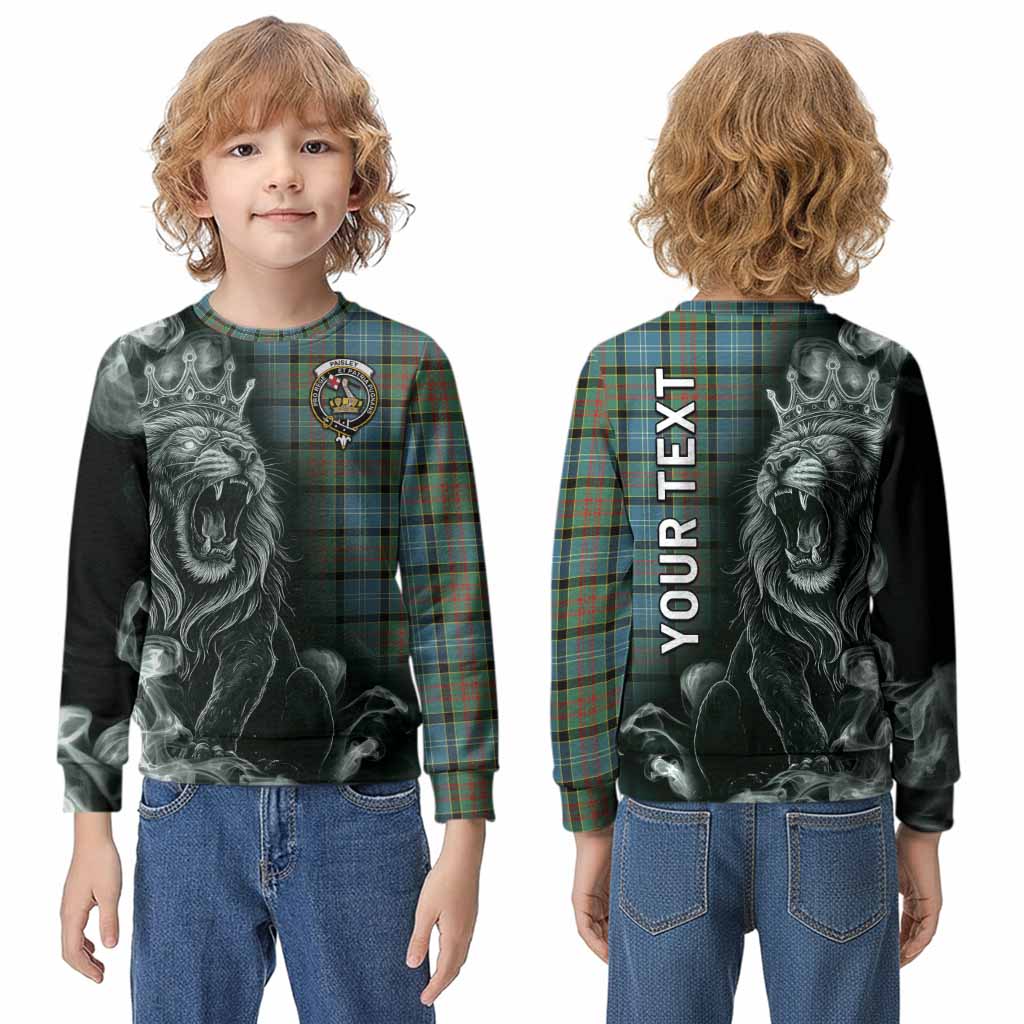 Paisley Tartan Kid Knitted Sweatshirt Roaring Lion Heritage