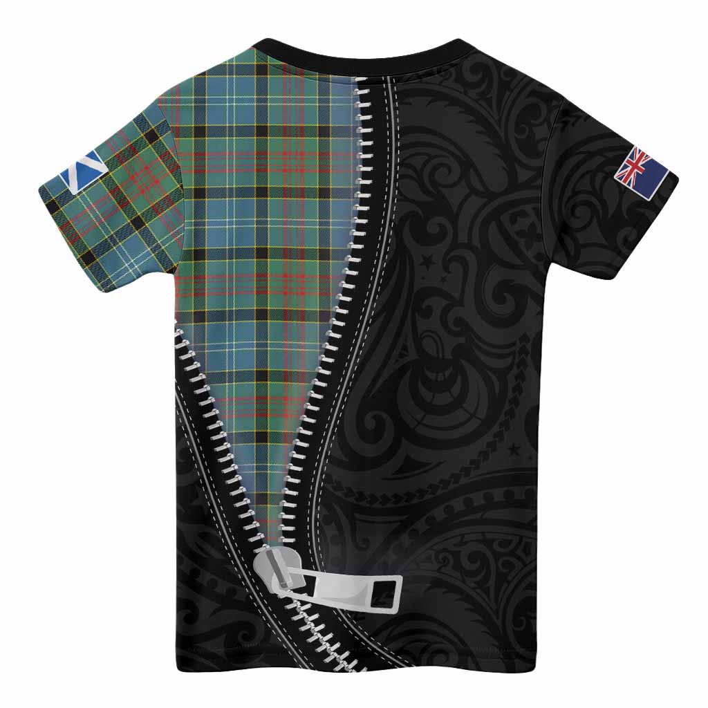 Paisley Tartan Kid T-shirt New Zealand Pattern Unique Zipper Stylized