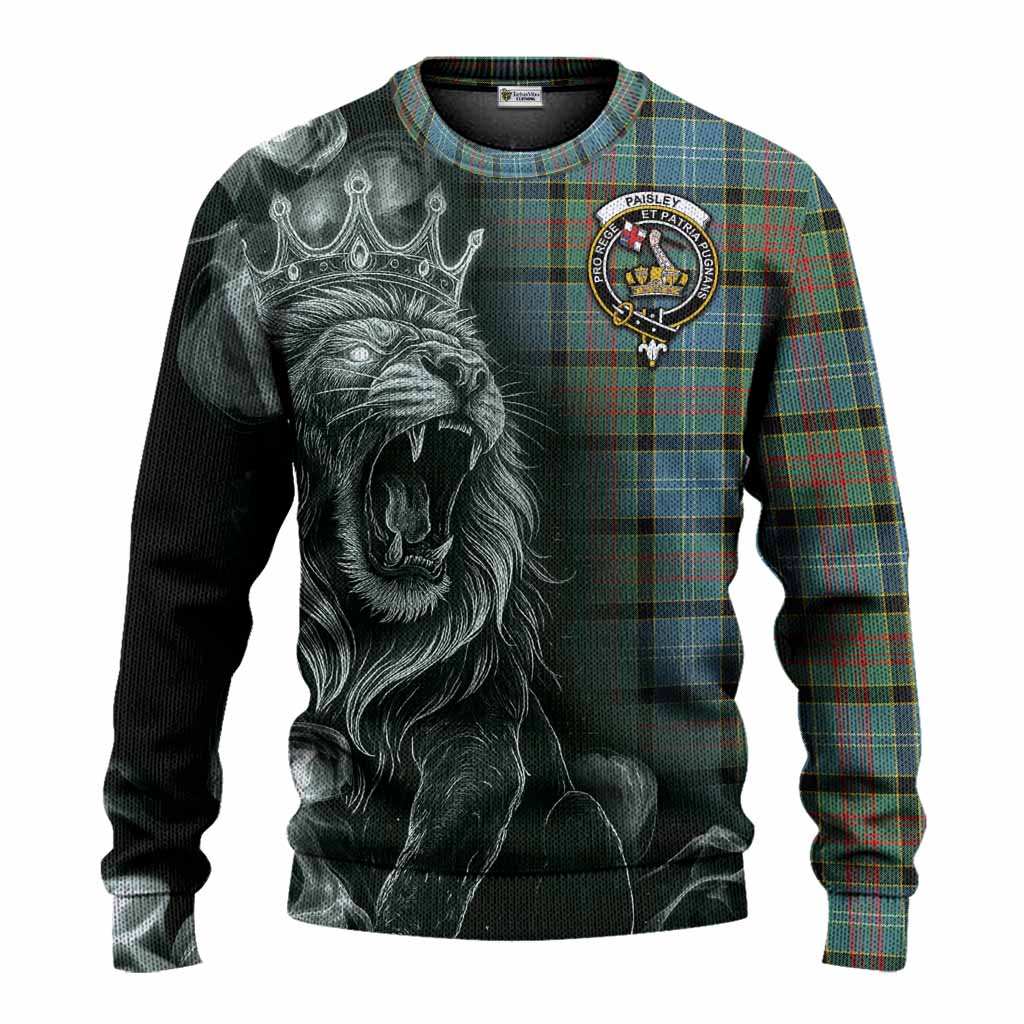 Paisley Tartan Knitted Sweater Roaring Lion Heritage