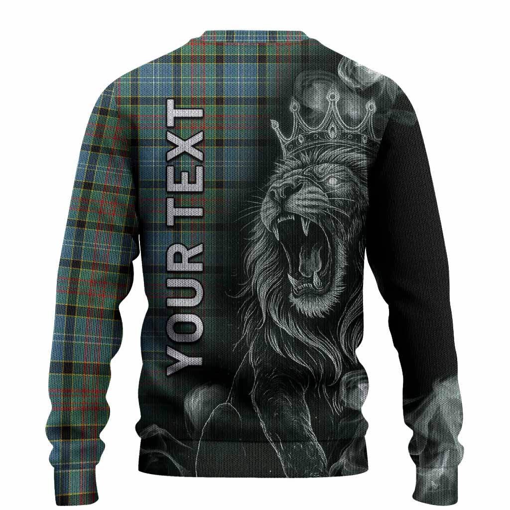Paisley Tartan Knitted Sweater Roaring Lion Heritage