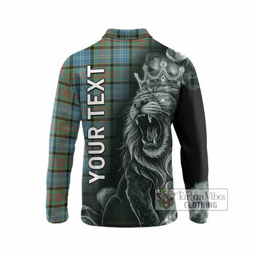 Paisley Tartan Long Sleeve Polo Shirt Roaring Lion Heritage