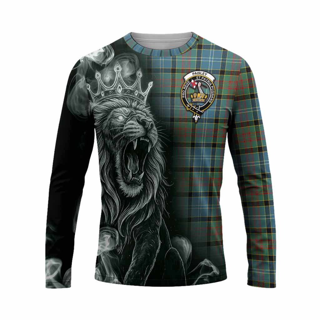 Paisley Tartan Long Sleeve T-Shirt Roaring Lion Heritage