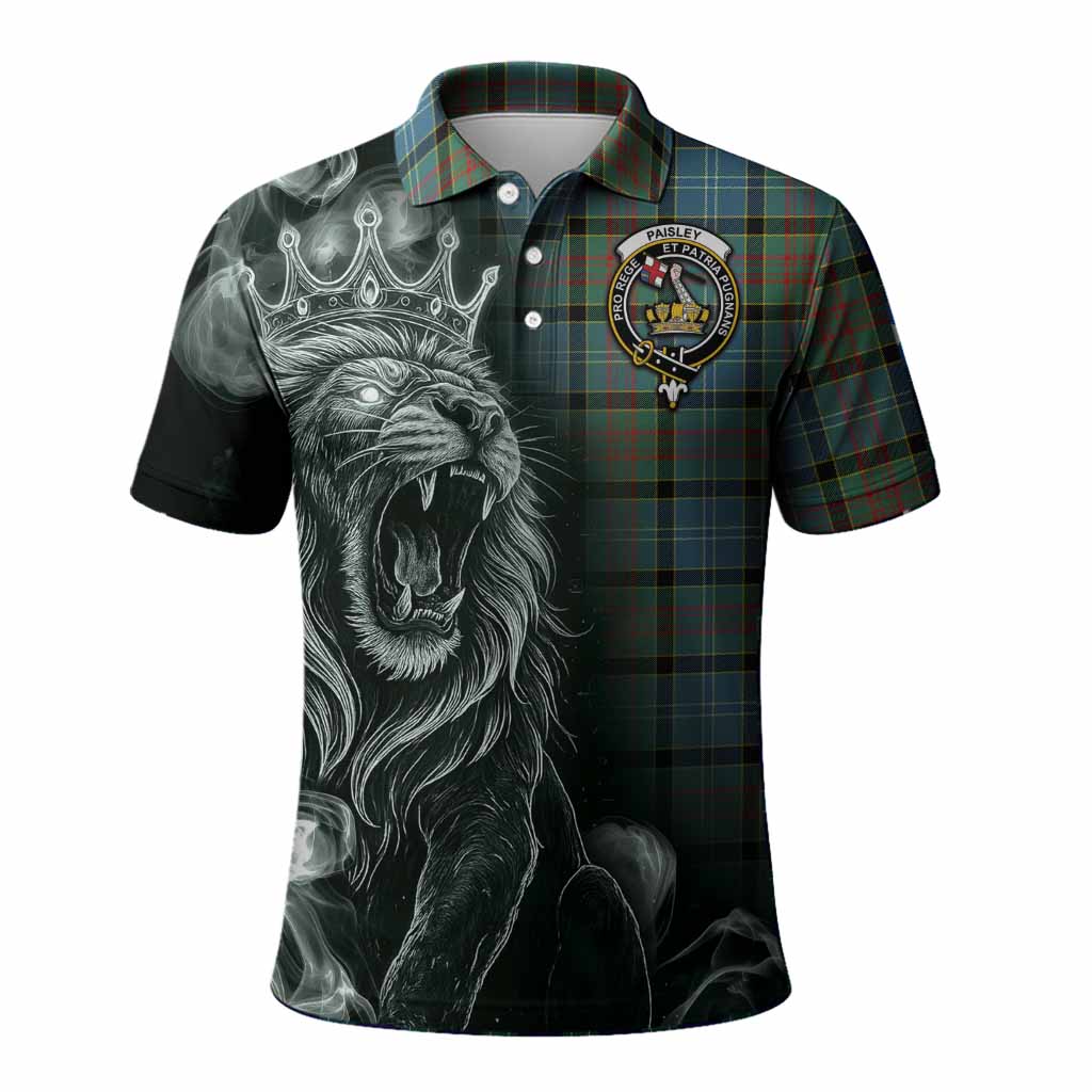Paisley Tartan Polo Shirt Roaring Lion Heritage