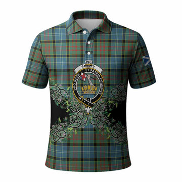 Paisley Tartan Polo Shirt Thistle Scottish Spirit