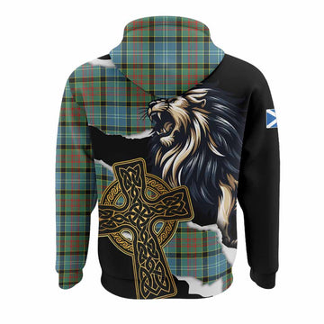 Paisley Tartan Scottish Hoodie Lion Celtic Heritage
