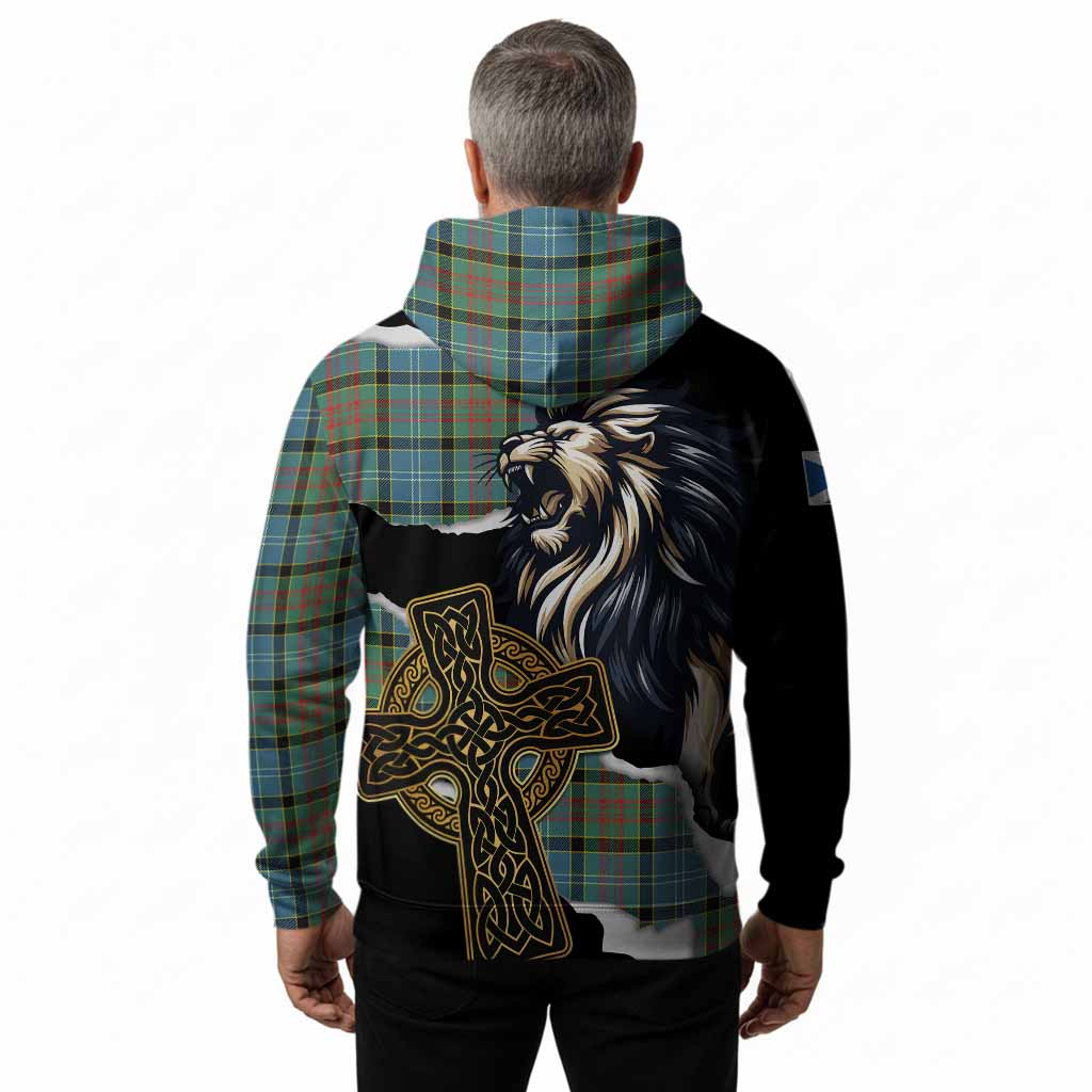 Paisley Tartan Scottish Hoodie Lion Celtic Heritage