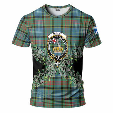Paisley Tartan T-Shirt Thistle Scottish Spirit