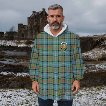 Paisley Tartan Wearable Blanket with Family Crest - Tartan Vibes Clothing