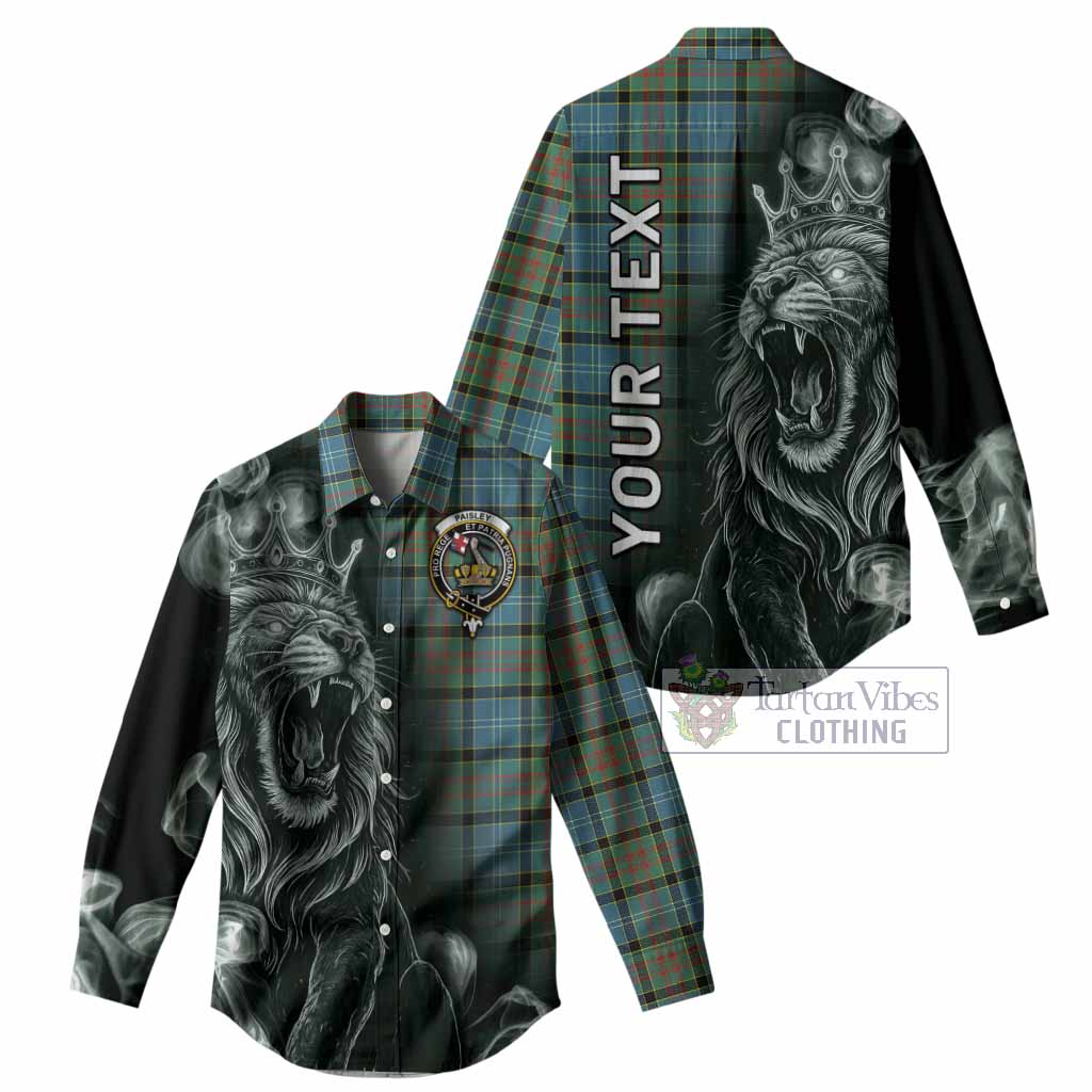 Paisley Tartan Women Casual Shirt Roaring Lion Heritage
