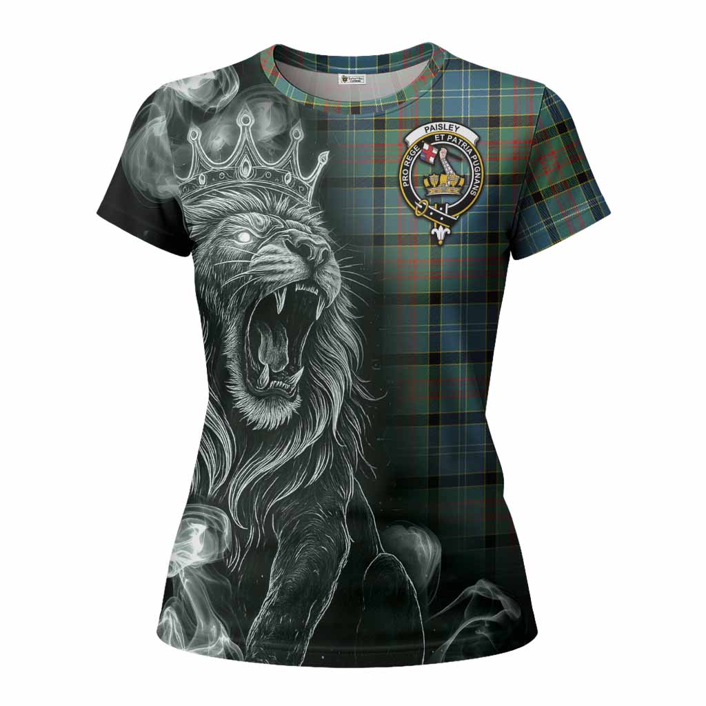 Paisley Tartan Women T shirt Roaring Lion Heritage