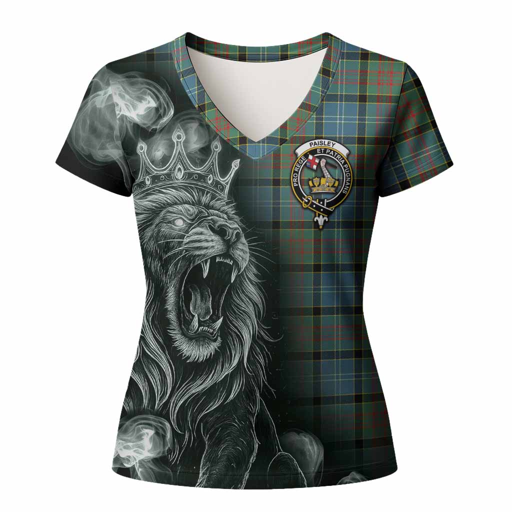 Paisley Tartan Women T shirt Roaring Lion Heritage