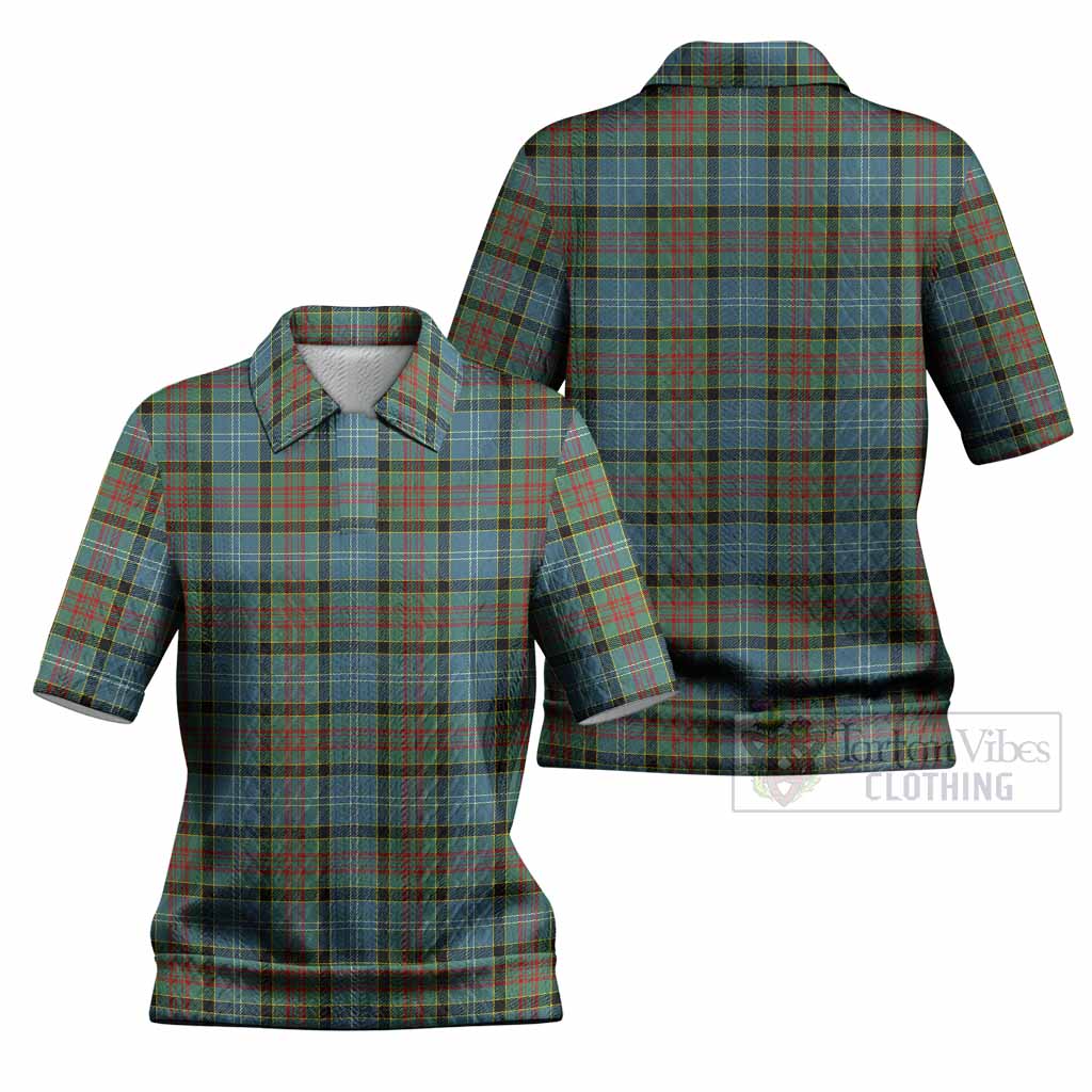 Paisley Tartan Women’s Polo Sweater Top