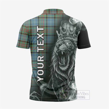 Paisley Tartan Zipper Polo Shirt Roaring Lion Heritage