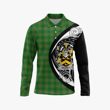 Palfrey Irish Clan Long Sleeve Polo Shirt Celtic Circle Style
