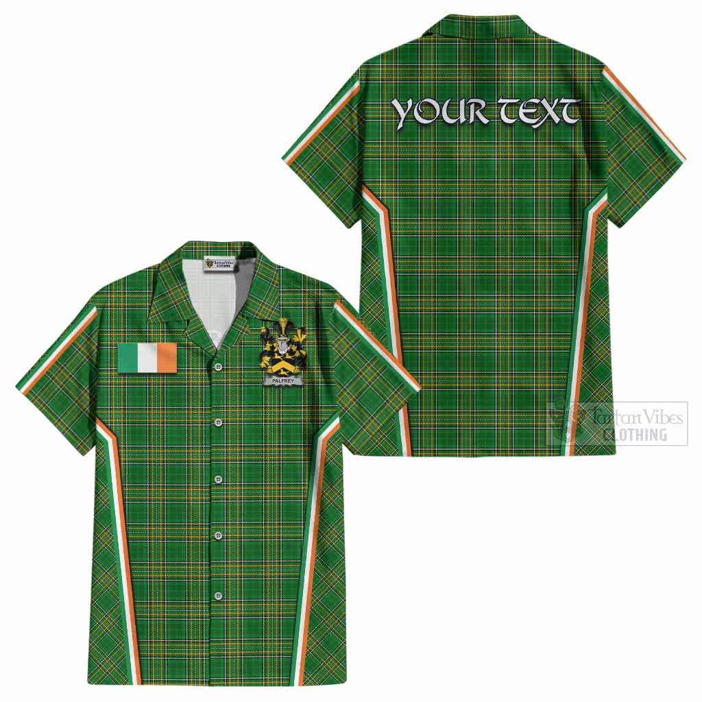 Palfrey Irish Clan Coat of Arm Tartan Cotton Hawaiian Shirt Flag Style