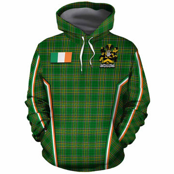 Palfrey Irish Clan Coat of Arm Tartan Cotton Hoodie Flag Style