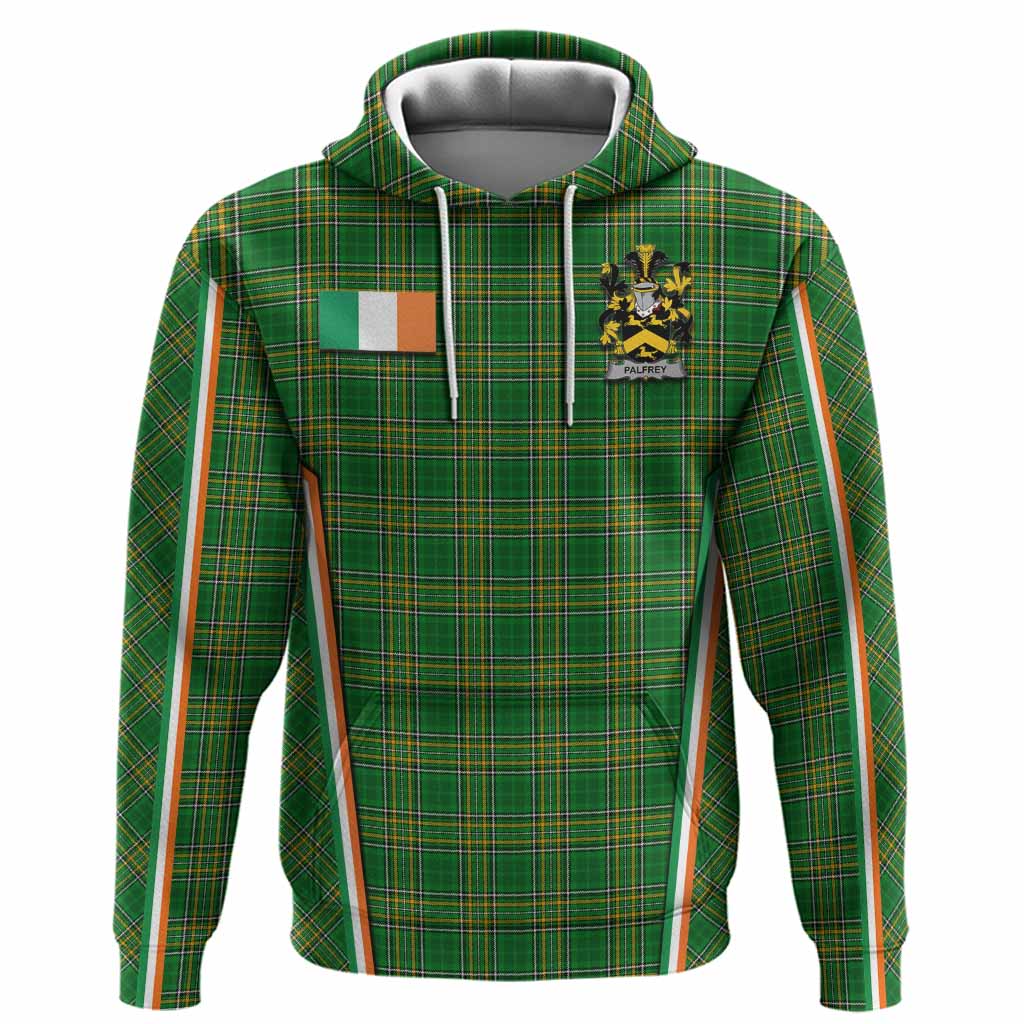 Palfrey Irish Clan Coat of Arm Tartan Hoodie Flag Style