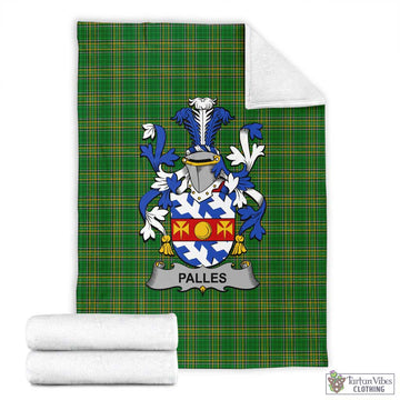 Palles Irish Clan Tartan Blanket with Coat of Arms X-Large 59 x 79 inches 150 x 200 cm - Tartan Vibes Clothing