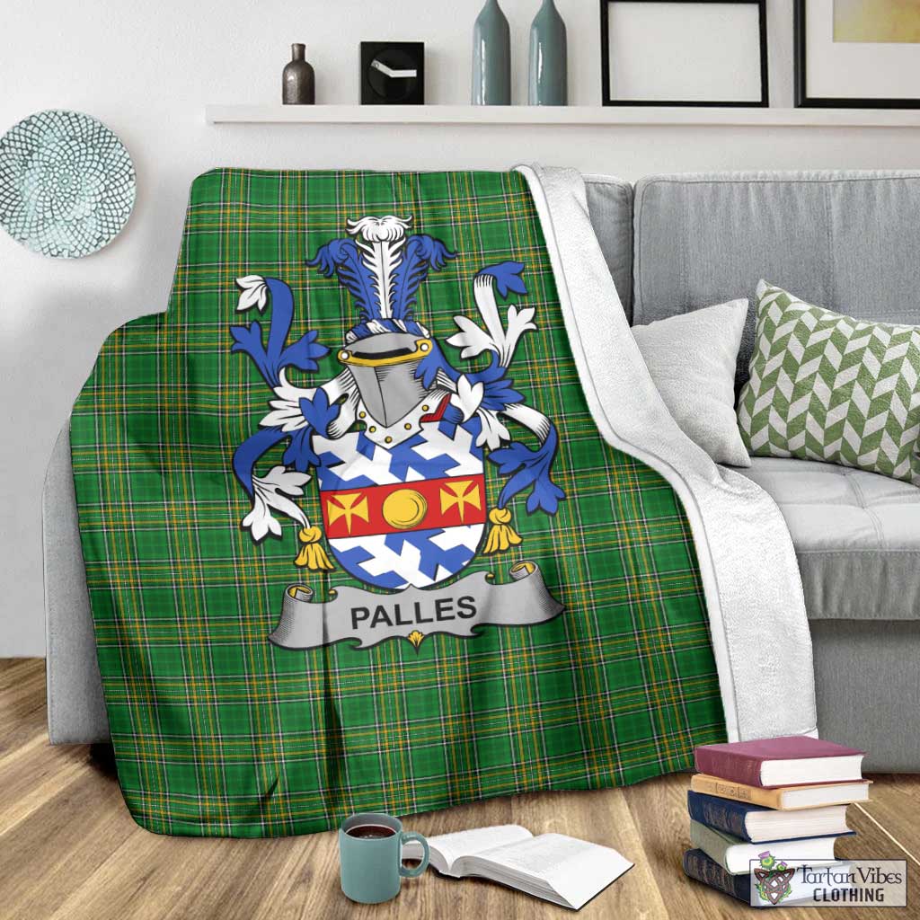 Palles Irish Clan Tartan Blanket with Coat of Arms - Tartan Vibes Clothing