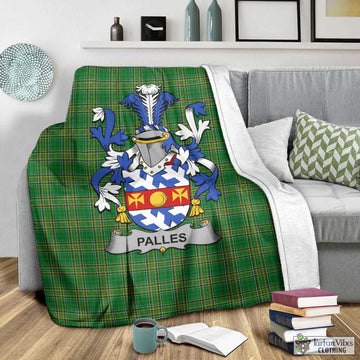 Palles Irish Clan Tartan Blanket with Coat of Arms - Tartan Vibes Clothing