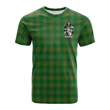 Palliser Irish Clan Tartan Cotton T-shirt with Coat of Arms