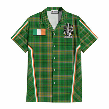 Palliser Irish Clan Coat of Arm Tartan Cotton Hawaiian Shirt Flag Style