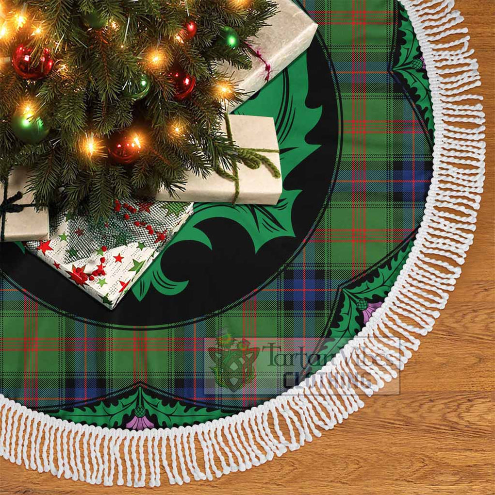 Park Tartan Christmas Tree Skirt Scottish Thistle Style - Tartan Vibes Clothing