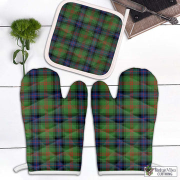 Park Tartan Combo Oven Mitt & Pot-Holder Combo 2 Oven Mitt & 1 Pot-Holder Black - Tartan Vibes Clothing