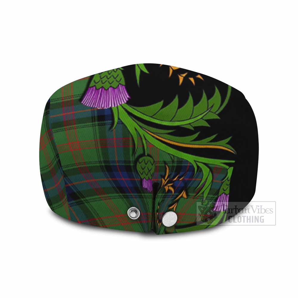 Park Tartan Flat Cap, Jeff Cap Scottish Thistle Pride Heritage Art