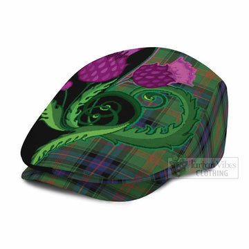 Park Tartan Flat Cap, Jeff Cap Traditional Scottish Thistle