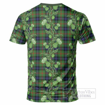 Park Tartan T-Shirt Seamless Scottish Thistle Flowers