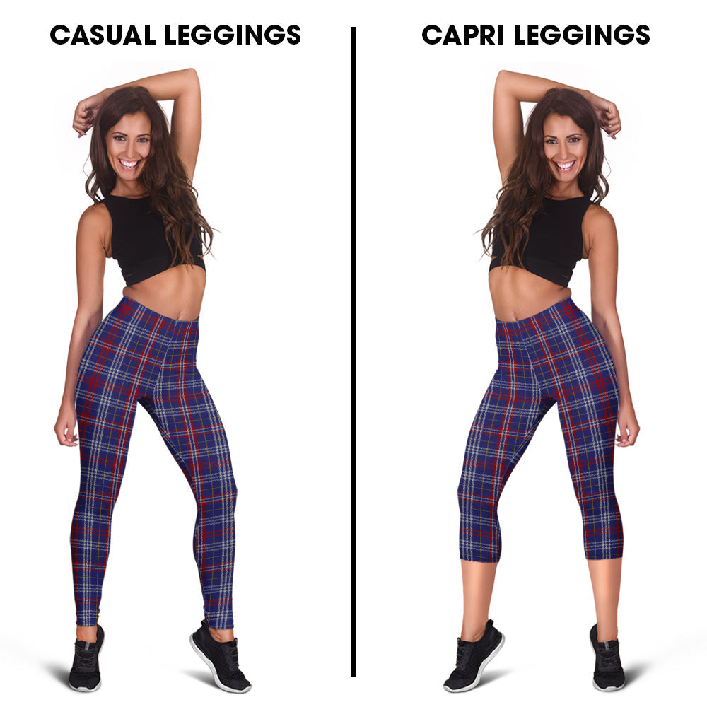 Parker Tartan Womens Leggings Capri Leggings - Tartan Vibes Clothing