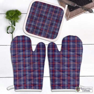 Parker Tartan Combo Oven Mitt & Pot-Holder Combo 2 Oven Mitt & 1 Pot-Holder Black - Tartan Vibes Clothing