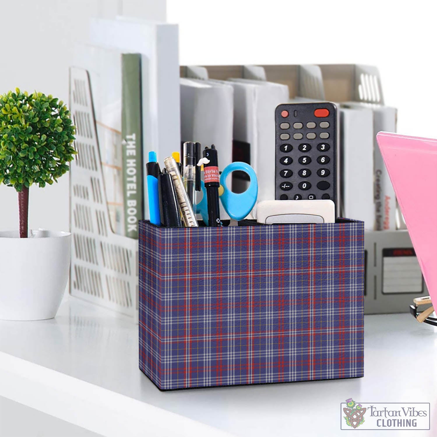 Parker Tartan Pen Holder One Size 5.9"(L)*2.7"(W)*4.3"(H) - Tartan Vibes Clothing