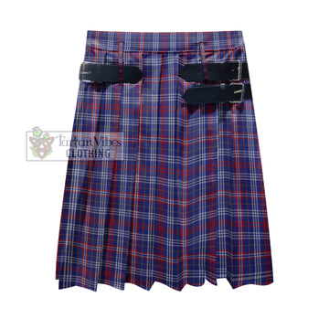 Parker Tartan Men's Pleated Skirt - Fashion Casual Retro Scottish Kilt Style