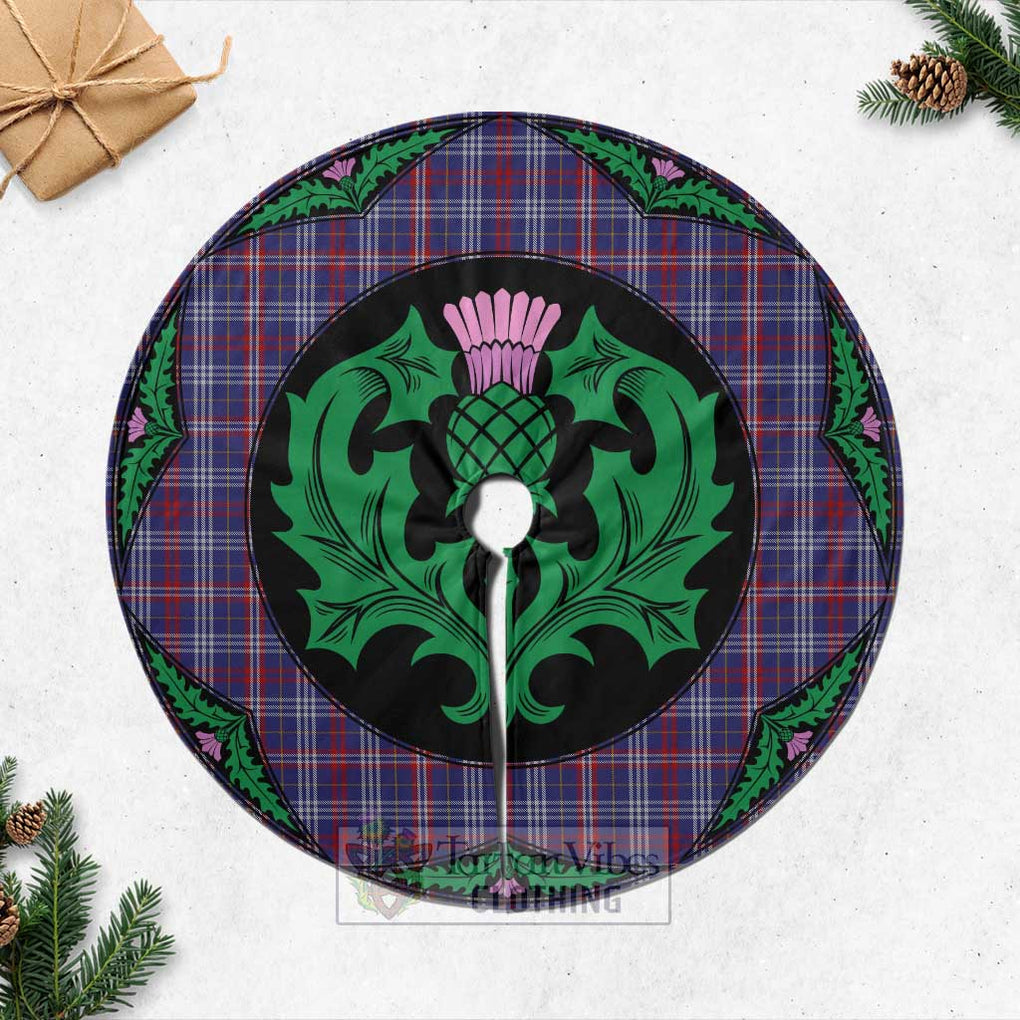 Parker Tartan Christmas Tree Skirt Scottish Thistle Style Casual Tree Skirts - Tartan Vibes Clothing