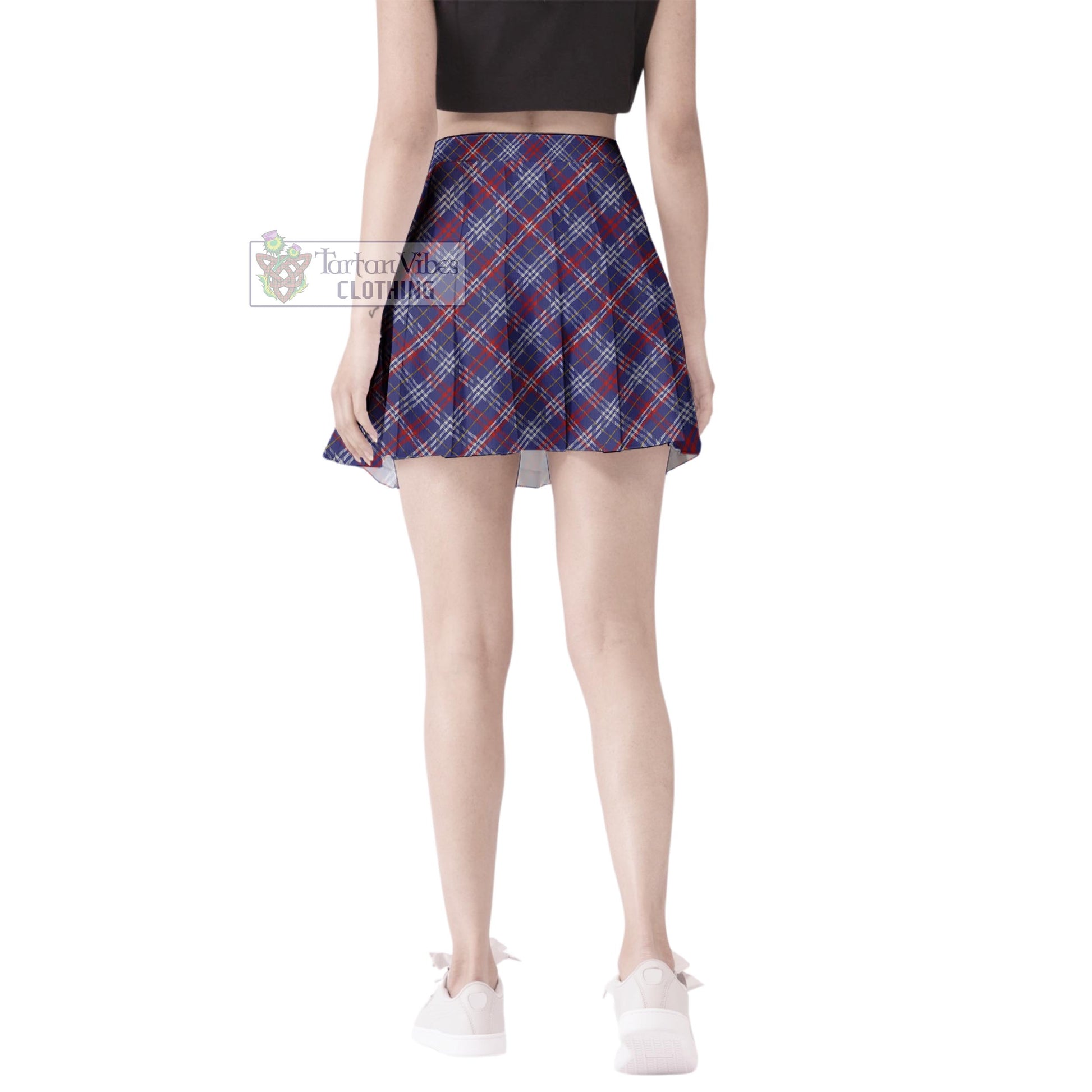 Parker Tartan Women's Plated Mini Skirt Cross Style - Tartan Vibes Clothing