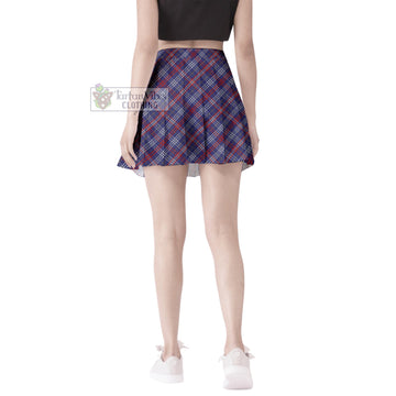 Parker Tartan Women's Plated Mini Skirt Cross Style - Tartan Vibes Clothing
