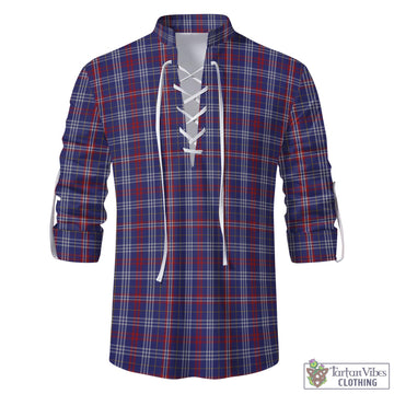 Parker Tartan Men's Scottish Traditional Jacobite Ghillie Kilt Shirt