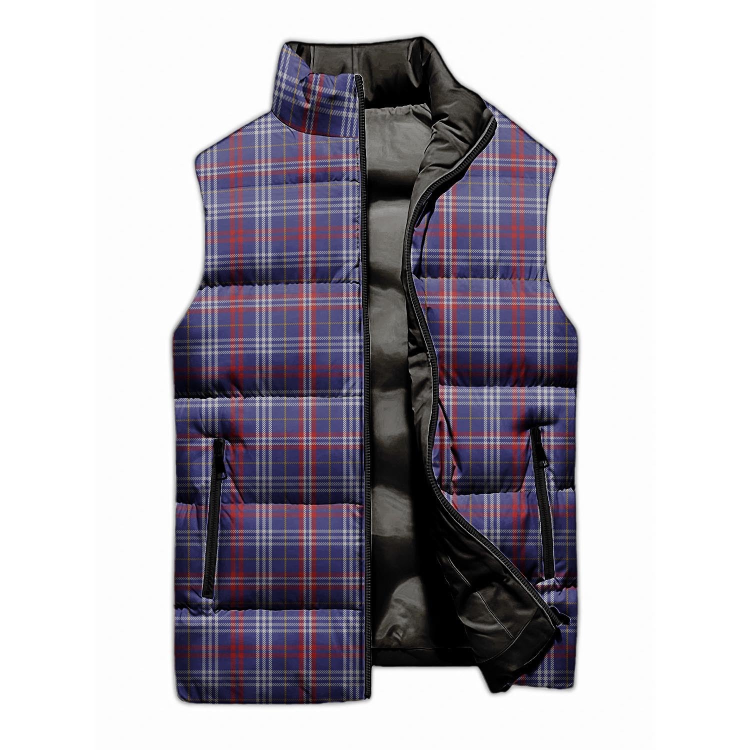 Parker Tartan Sleeveless Puffer Jacket Unisex M - Tartan Vibes Clothing