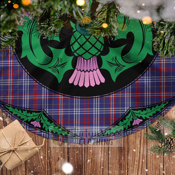 Parker Tartan Christmas Tree Skirt Scottish Thistle Style - Tartan Vibes Clothing