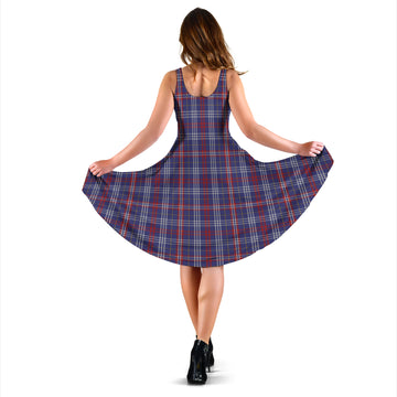 Parker Tartan Sleeveless Midi Womens Dress